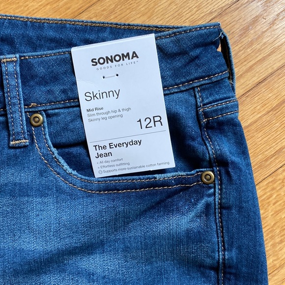 NWT Size 12R SONOMA Skinny Jeans - Picture 2 of 9